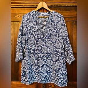 Women’s Size Large 100% Linen Tunic